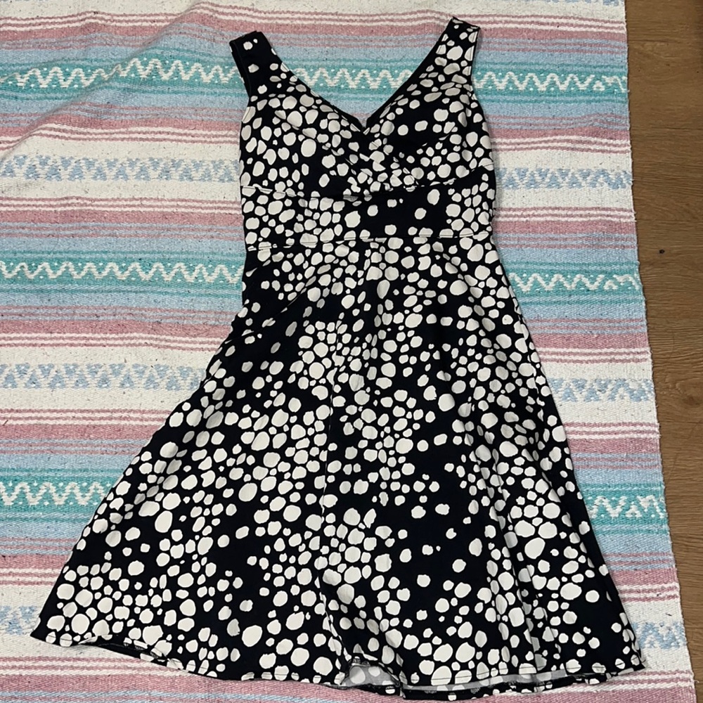Jolibel black sundress with white dots